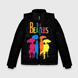 Куртка зимняя для мальчика The Beatles: Colour Rain, цвет: 3D-черный