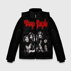 Куртка зимняя для мальчика Deep Purple, цвет: 3D-черный