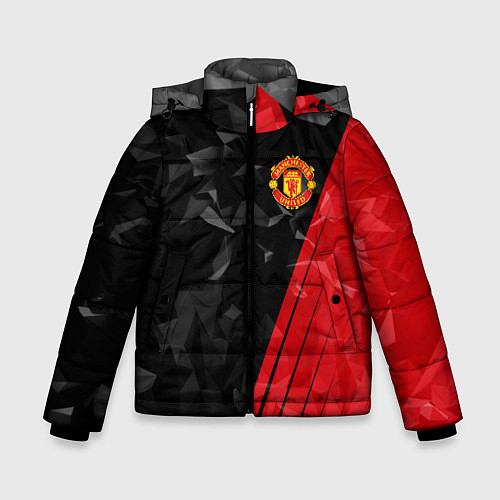 Зимняя куртка для мальчика FC Manchester United: Abstract / 3D-Черный – фото 1