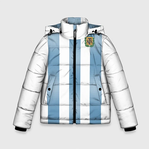 Зимняя куртка для мальчика Сборная Аргентины: ЧМ-2018 / 3D-Черный – фото 1