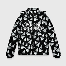 Куртка зимняя для мальчика Imagine Dragons: Paper airplanes, цвет: 3D-черный