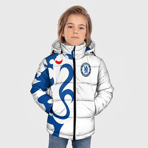 Зимняя куртка для мальчика FC Chelsea: White Lion / 3D-Красный – фото 3