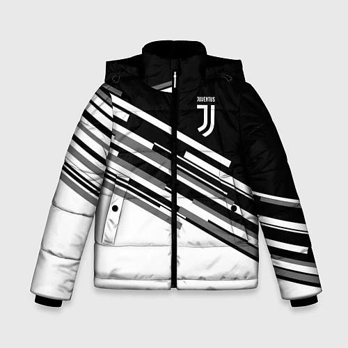 Зимняя куртка для мальчика FC Juventus: B&W Line / 3D-Черный – фото 1