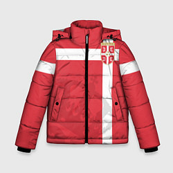 Куртка зимняя для мальчика Сборная Сербии, цвет: 3D-красный