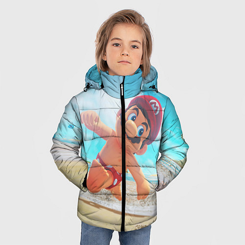 Зимняя куртка для мальчика Super Mario Summer Odyssey / 3D-Светло-серый – фото 3
