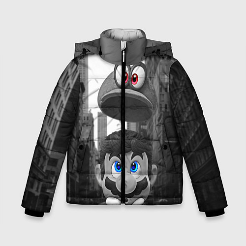 Зимняя куртка для мальчика Super Mario: Citizen Odyssey / 3D-Черный – фото 1