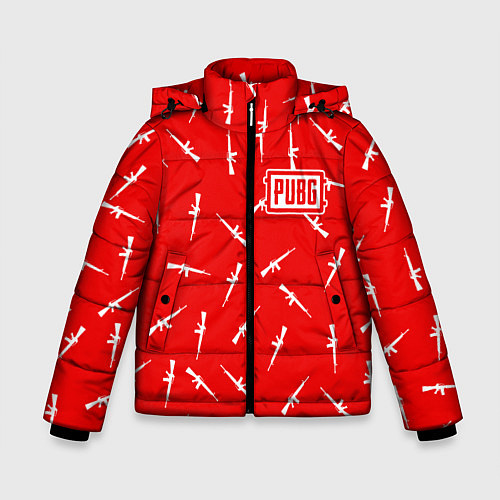 Зимняя куртка для мальчика PUBG: Red Weapon / 3D-Черный – фото 1