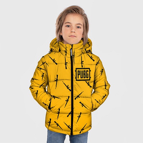 Зимняя куртка для мальчика PUBG: Yellow Weapon / 3D-Красный – фото 3