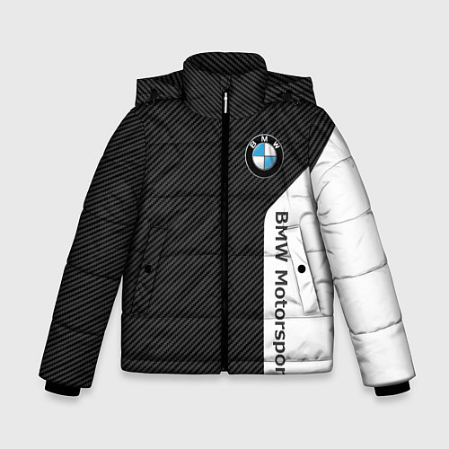 Зимняя куртка для мальчика BMW CARBON БМВ КАРБОН / 3D-Черный – фото 1