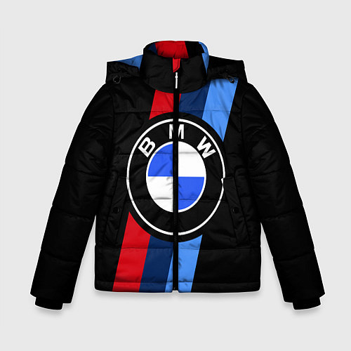Зимняя куртка для мальчика BMW 2021 M SPORT БМВ М СПОРТ / 3D-Черный – фото 1