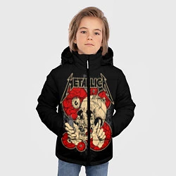 Куртка зимняя для мальчика Metallica Skull, цвет: 3D-черный — фото 2