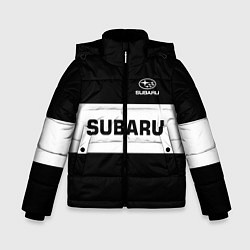 Куртка зимняя для мальчика Subaru: Black Sport, цвет: 3D-черный