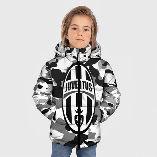 Зимняя куртка для мальчика FC Juventus: Camouflage / 3D-Красный – фото 3
