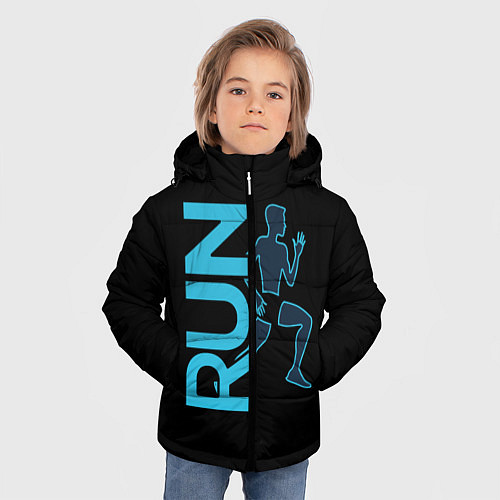 Зимняя куртка для мальчика RUN: Black Style / 3D-Красный – фото 3