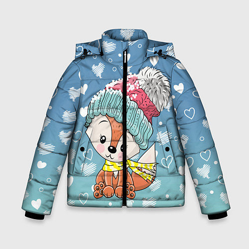 Зимняя куртка для мальчика Зимняя лисичка / 3D-Черный – фото 1
