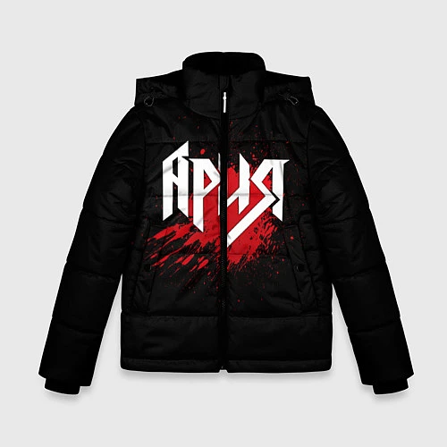 Зимняя куртка для мальчика Ария / 3D-Черный – фото 1