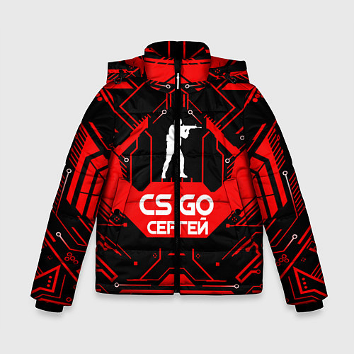 Зимняя куртка для мальчика CS:GO - Сергей / 3D-Черный – фото 1