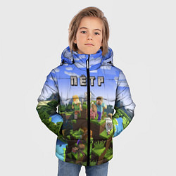 Куртка зимняя для мальчика Майнкрафт: Пётр, цвет: 3D-красный — фото 2