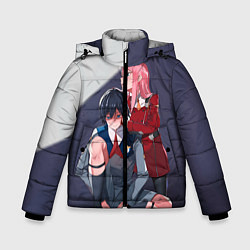 Куртка зимняя для мальчика Darling in the FranXX, цвет: 3D-светло-серый