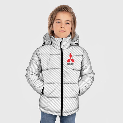 Зимняя куртка для мальчика MITSUBISHI SPORT / 3D-Светло-серый – фото 3