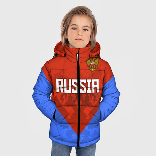 Зимняя куртка для мальчика Russia Red & Blue / 3D-Красный – фото 3