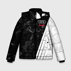 Куртка зимняя для мальчика Audi: Black Poly, цвет: 3D-красный