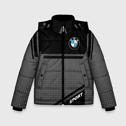 Зимняя куртка для мальчика BMW SPORT БМВ СПОРТ / 3D-Черный – фото 1