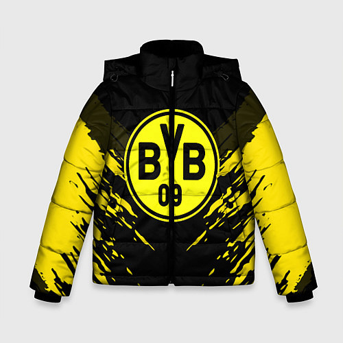 Зимняя куртка для мальчика Borussia FC: Sport Fashion / 3D-Светло-серый – фото 1