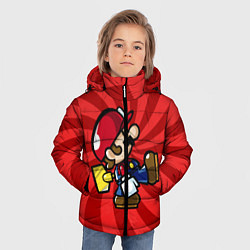 Куртка зимняя для мальчика Super Mario: Red Illusion, цвет: 3D-черный — фото 2