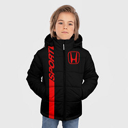 Куртка зимняя для мальчика HONDA SPORT, цвет: 3D-черный — фото 2