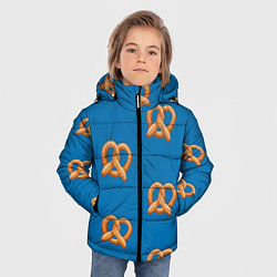Куртка зимняя для мальчика Любитель крендельков, цвет: 3D-черный — фото 2