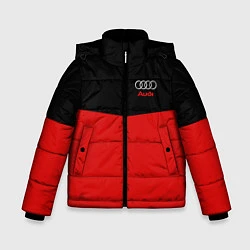 Куртка зимняя для мальчика Audi R&B, цвет: 3D-черный