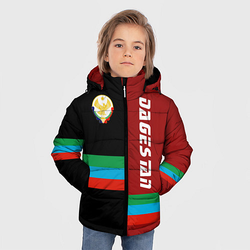 Зимняя куртка для мальчика Dagestan / 3D-Красный – фото 3