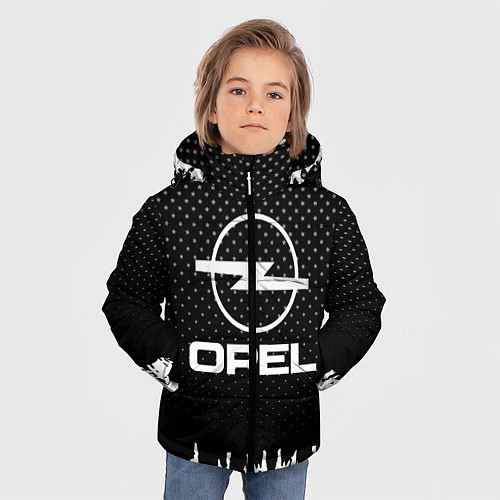 Зимняя куртка для мальчика Opel: Black Side / 3D-Красный – фото 3