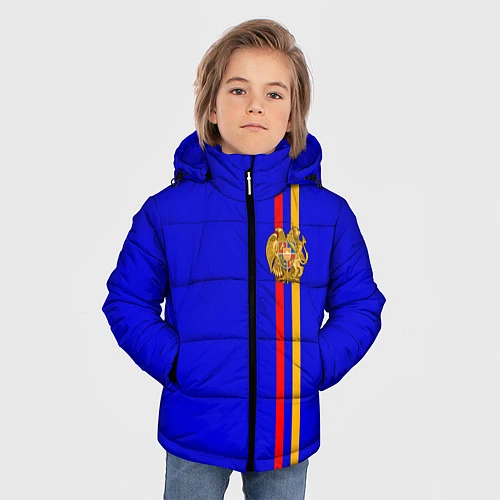 Зимняя куртка для мальчика Армения / 3D-Красный – фото 3