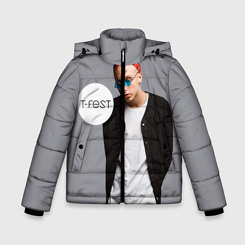Зимняя куртка для мальчика T-Fest: Grey Style / 3D-Черный – фото 1