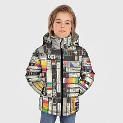 Куртка зимняя для мальчика VHS-кассеты, цвет: 3D-красный — фото 2