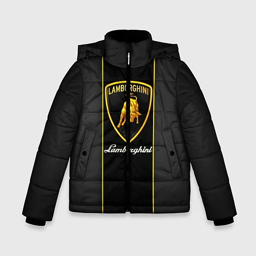 Зимняя куртка для мальчика Lamborghini Luxury / 3D-Черный – фото 1