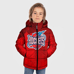 Куртка зимняя для мальчика Rockets NBA, цвет: 3D-черный — фото 2