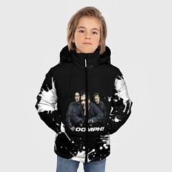 Куртка зимняя для мальчика Группа OOMPH!, цвет: 3D-черный — фото 2