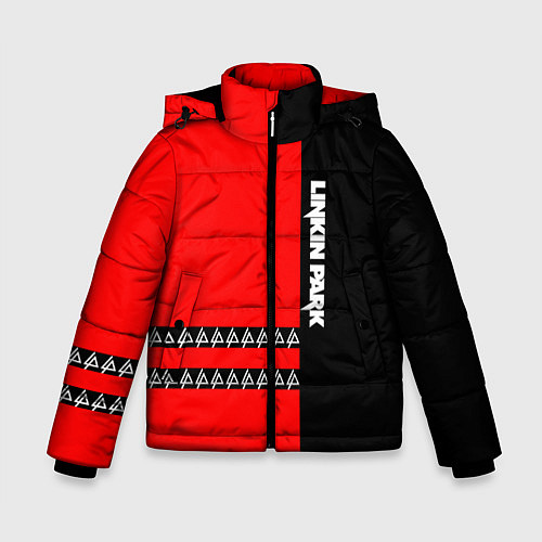 Зимняя куртка для мальчика Linkin Park: Red & Black / 3D-Черный – фото 1