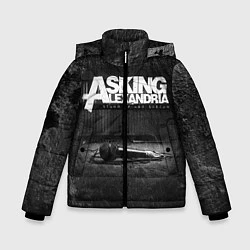 Куртка зимняя для мальчика Asking Alexandria: Black Micro, цвет: 3D-светло-серый