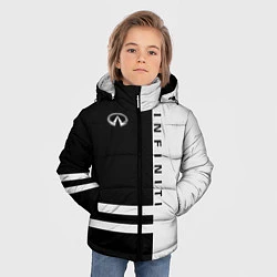 Куртка зимняя для мальчика Infiniti: B&W Lines, цвет: 3D-черный — фото 2