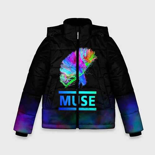 Зимняя куртка для мальчика Muse: Neon Flower / 3D-Черный – фото 1
