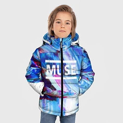 Куртка зимняя для мальчика MUSE: Blue Colours, цвет: 3D-красный — фото 2
