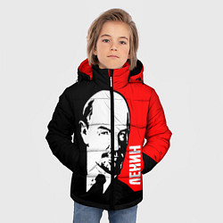 Куртка зимняя для мальчика Хитрый Ленин, цвет: 3D-светло-серый — фото 2