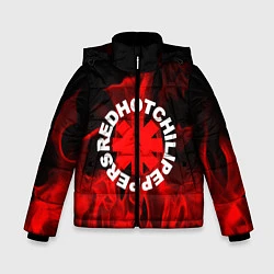 Куртка зимняя для мальчика RHCP: Red Flame, цвет: 3D-черный