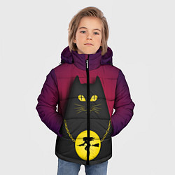 Куртка зимняя для мальчика Кот Бегемот, цвет: 3D-красный — фото 2