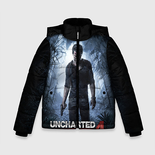 Зимняя куртка для мальчика Uncharted 4: A Thief's End / 3D-Черный – фото 1