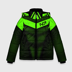 Куртка зимняя для мальчика N7: Green Armor, цвет: 3D-светло-серый